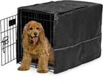 MidWest Homes for Pets medium dog crate cover front view for thirty inch wire kennels.