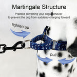Fidohug limited cinch anti pull pet collar side profile view