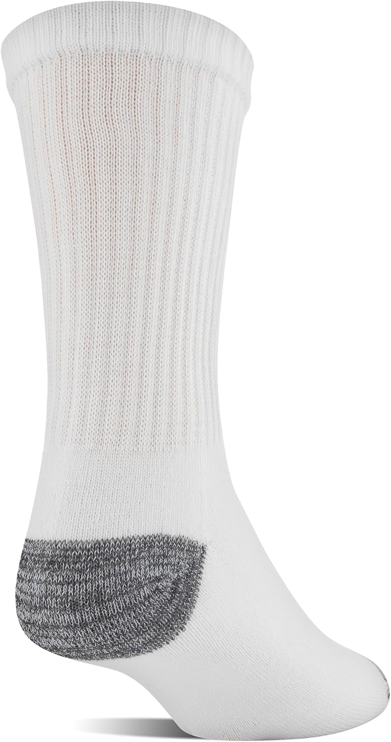 Gildan athletic socks half cushion terry footbed
