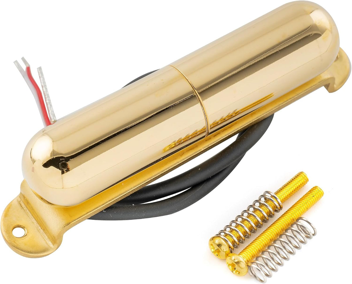 Artec LSA70 Alnico 5 Lipstick Style Single Coil Neck Pickup 7.5K for Strat Style Electric Guitar, Gold - Image 9