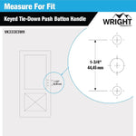 Wright Products white door latch packaging and included components