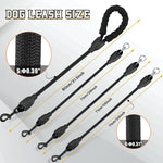 Soft sponge padded handle of the heavy-duty nylon dog leash providing hand protection.