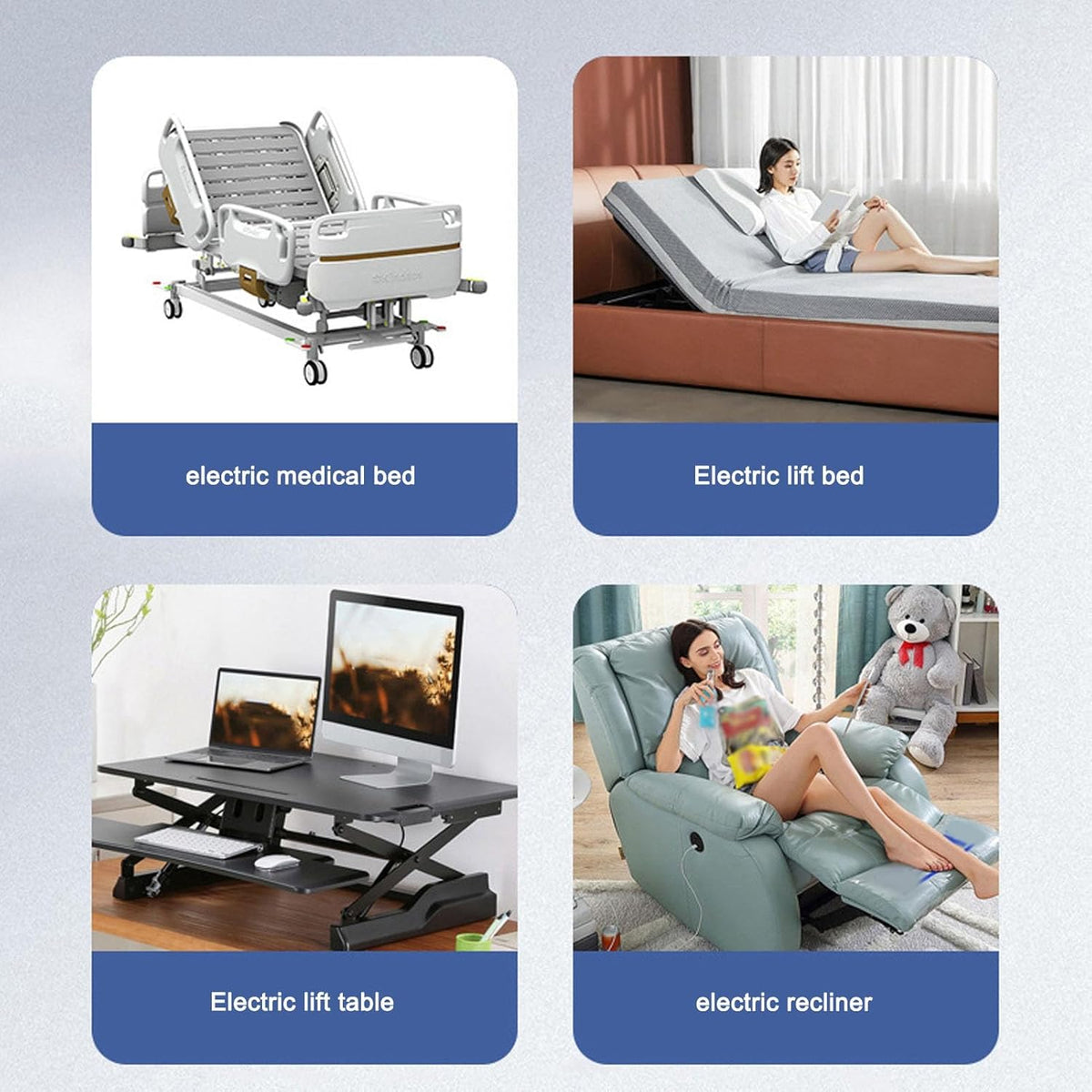 Back view of YDuupxe lifting bed controller with practical hook design