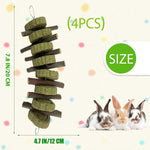 Natural wood textures of rabbit chewing sticks showing fibrous composition