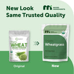Micro Ingredients whole leaf wheat grass powder mixed in a glass of water