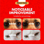 Miracle Care non stinging dog and cat eye wipes lifestyle shot