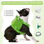 Breathable double layer dog travel backpack with zipper pocket.