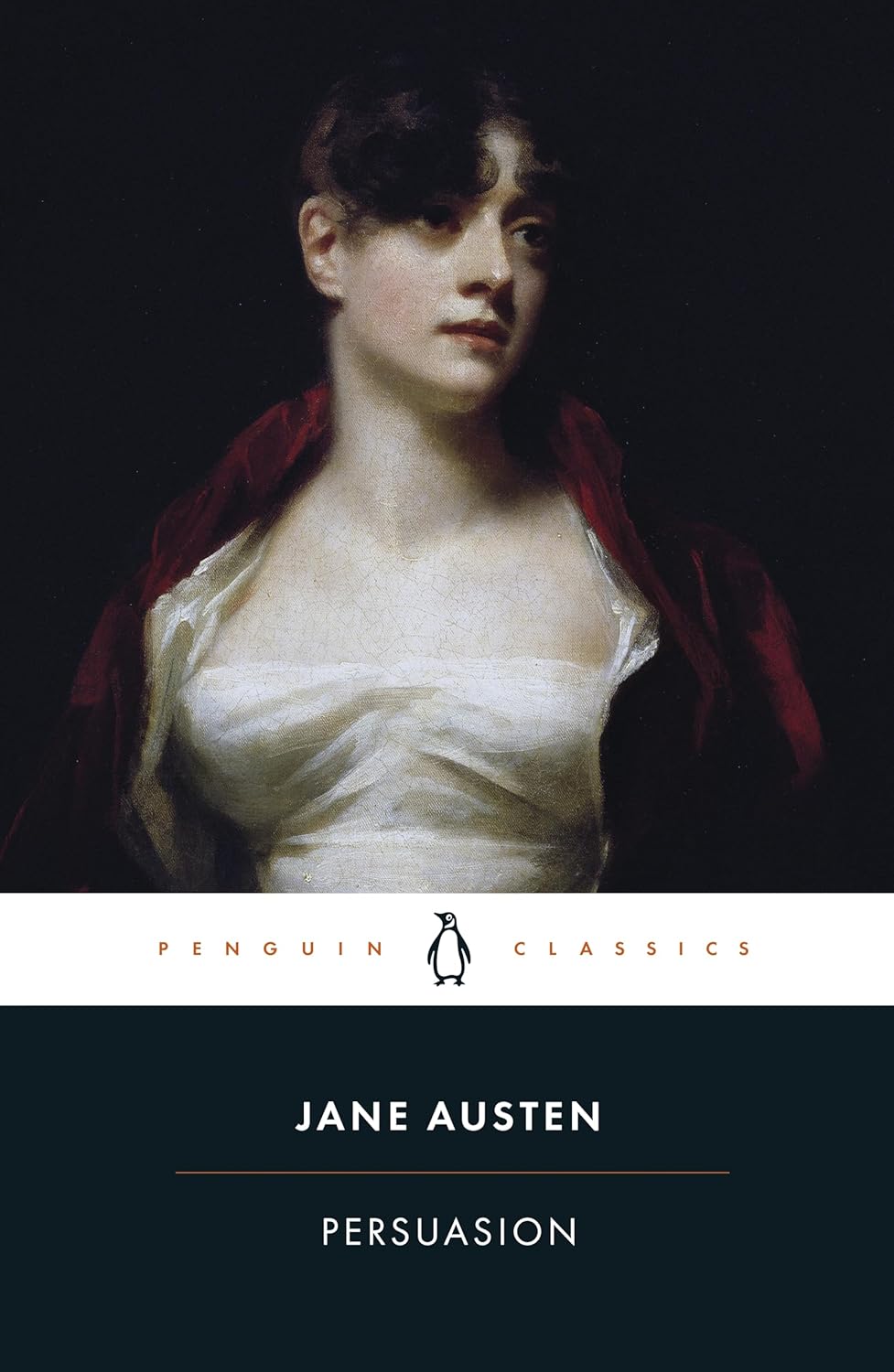 Penguin Classics Persuasion paperback book front cover featuring John Hayter artwork