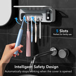 StarWin rechargeable bathroom organizer showing charging port