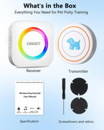 Two button wireless dog doorbell kit for puppies