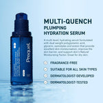 Prequel Multi-Quench Polyglutamic Acid Serum 1.7 ounce packaging showing ingredients list