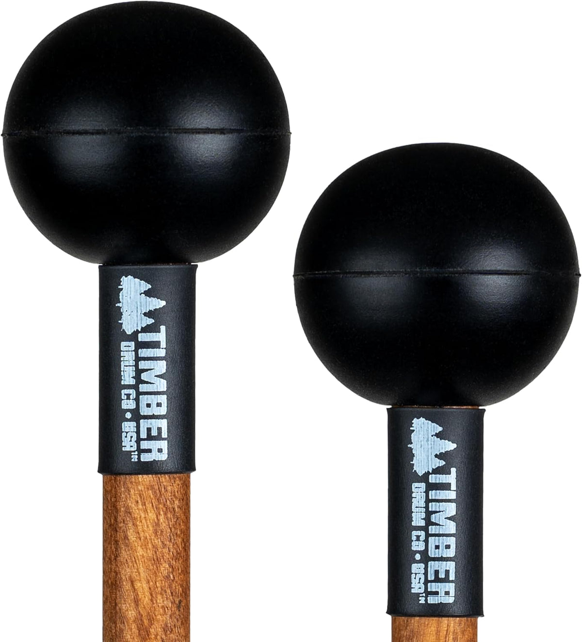 Timber Drum Co. Timpani/Drum Mallets - U.S.A. ASSEMBLED Percussion Sticks | For Cymbals, Tongue Drum - Medium Wool Felt with Solid Birch Handles, 15.25" - Image 11