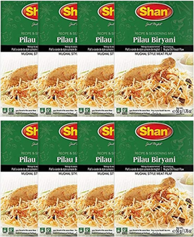 Shan Pilau Biryani Masala, 8 x 50 g - Image 1