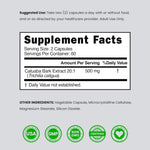 Dorado Nutrition Catuaba Bark third party tested label