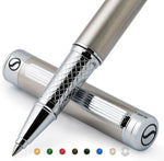 Scriveiner Black Lacquer Rollerball Pen - Stunning Luxury Pen, Real Gold Plating, Schmidt Ink Refill, Best Roller Ball Gift Set for Men & Women, Professional, Executive Office, Nice Pens - Image 11