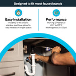 Eastman plumbing connector 1/2 inch FIP and 3/8 inch compression ends