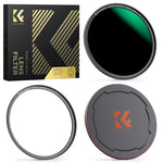K&F Concept 82mm Magnetic ND1000 Lens Filter Kit front view showing the optical glass and magnetic ring.