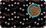 Thmasamwr Patterned Cat And Dog Bowl Mat front view for pet feeding