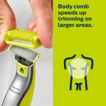 Philips Norelco OneBlade Face + Body Hybrid Electric Trimmer and Shaver, QP2630/70 - Image 5