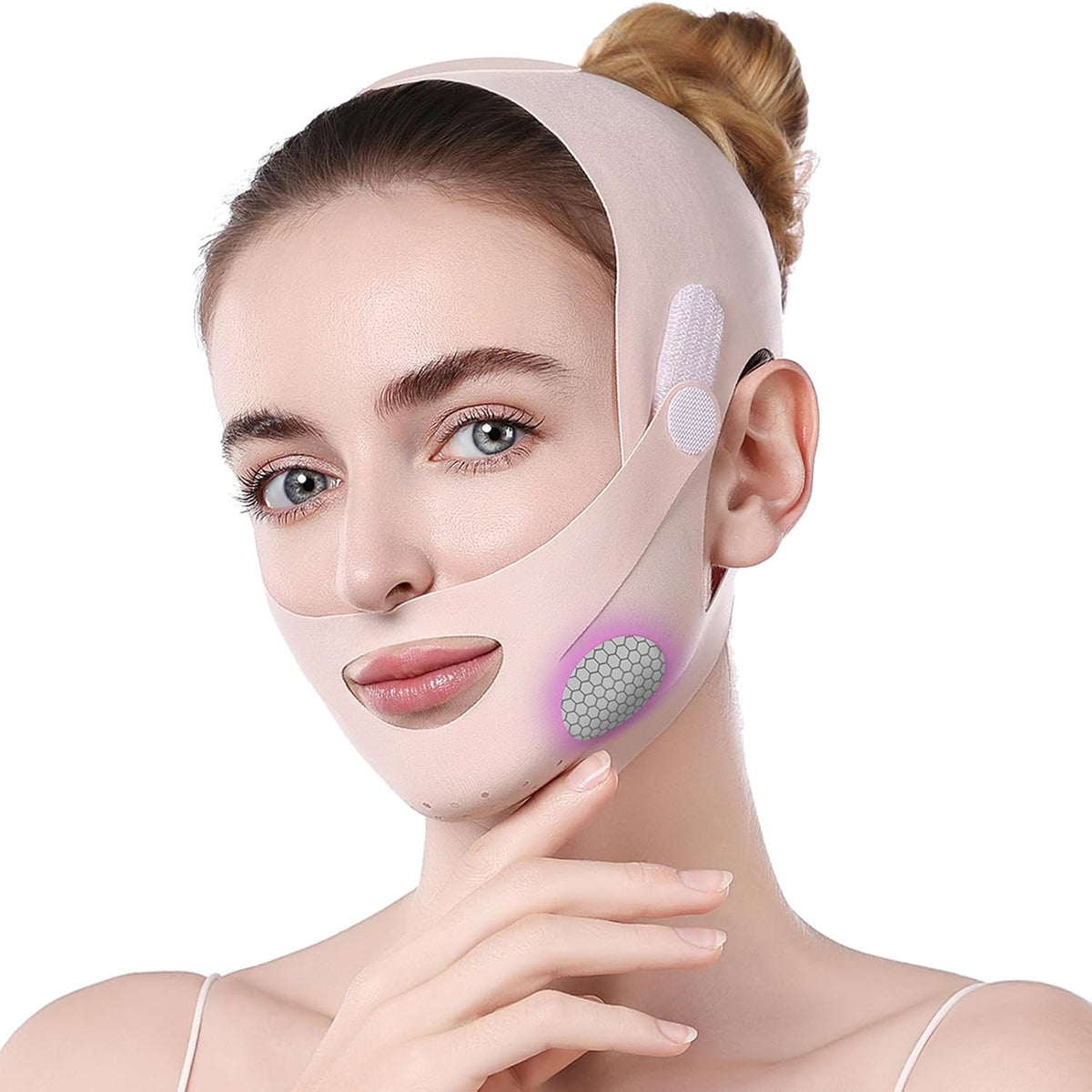 Lixuee V Line Face Lifting Mask front view for double chin reduction