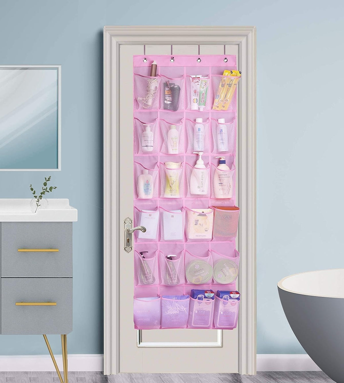 Folded compact organizer showing travel friendly design
