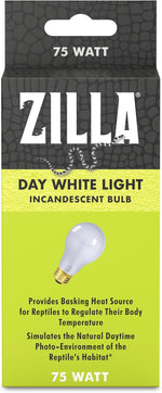 Zilla incandescent bulb day white front view terrarium heating lamp