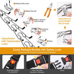 Dog pinch collar package showing included extra links for sizing adjustment.