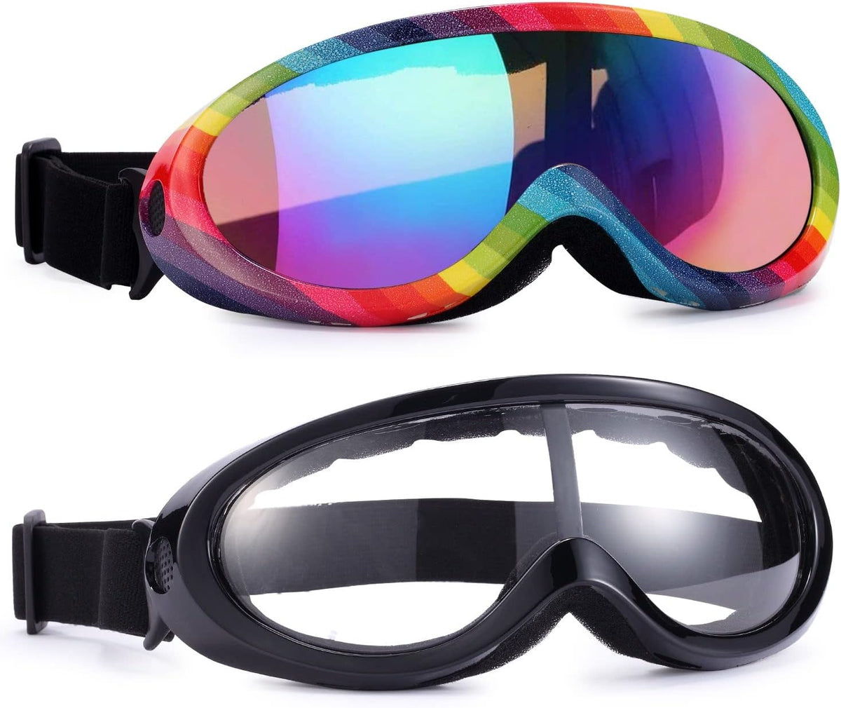 Rngeo UV protection snow goggles showing soft foam padding detail