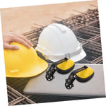 GLEAVI adjustable noise reduction earmuffs close up on sponge padding