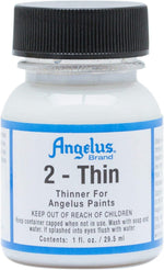 Angelus 2-Thin reducer 1 fluid ounce bottle front view for custom sneakers