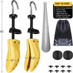 Eachway Pair of Professional 2-Way Premium Shoe Stretcher Tough Plastic Shoe Trees, Adjustable Length & Width Durable Shoe Shaper for Men and Women (Large) - Image 7