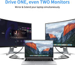 Seefeful cable connected to a laptop monitor setup