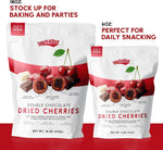 Snackathon Double Chocolate Covered Cherries, 18 OZ Resealable Bulk Bag, Tart Dried Red Cherries Coated in Creamy Milk Chocolate & White Chocolate, Indulgent for Snacking & Gifting - Image 5