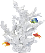 Kathson artificial coral ornament front view white aquarium decoration