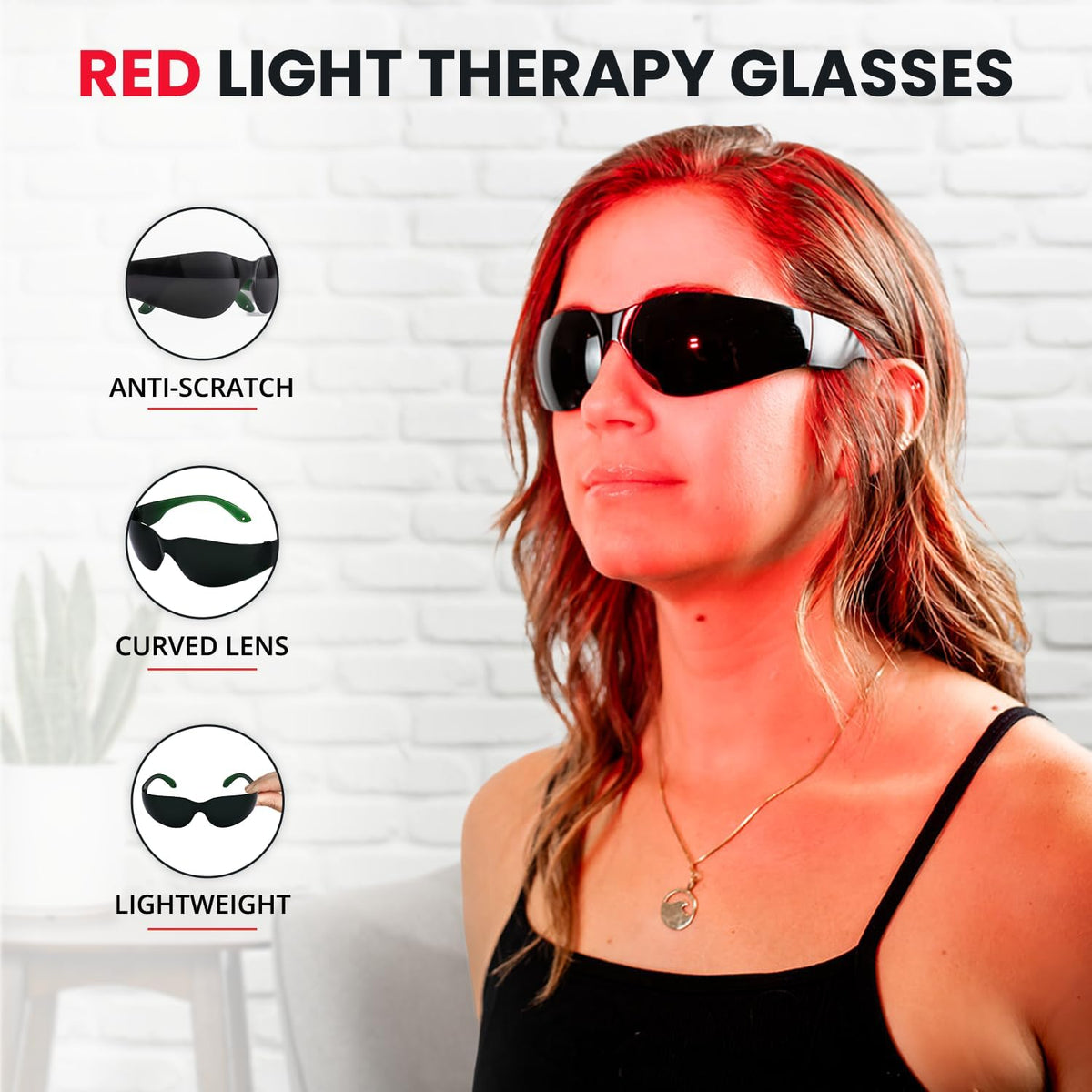Mito red light protective eyewear side profile