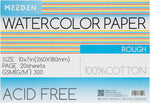 MEEDEN Watercolor Paper Block - 100% Cotton Watercolor Paper Pad of 20 Sheets, 140lb/300gsm, Acid-Free Art Paper for Watercolor, Gouache, Ink and More, 16" x 12" Cold Press - Image 12