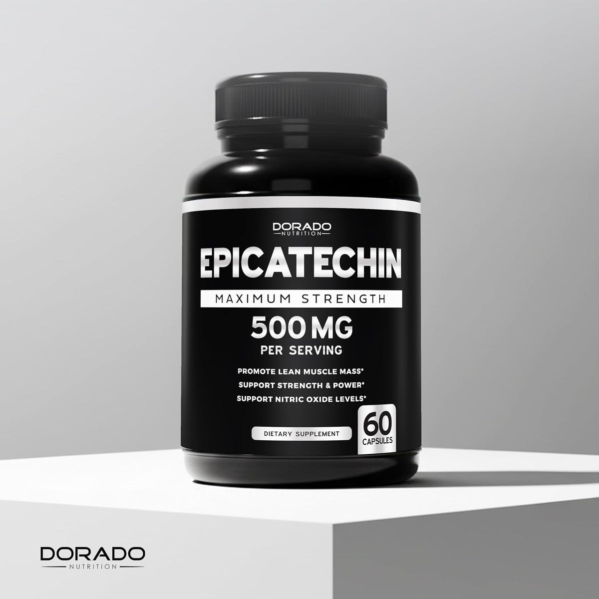 Dorado Nutrition bottle side view showing supplement details