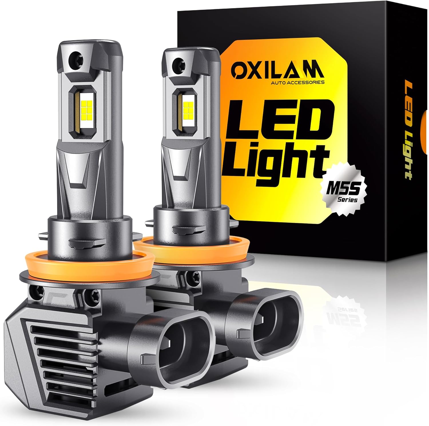 OXILAM H11 LED Bulb conversion kit front view packaging box