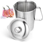 SHENLIU stainless steel pitcher front view measuring cup