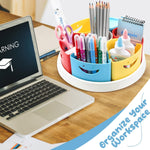 MeCids durable ABS plastic rotating pencil holder packaging view