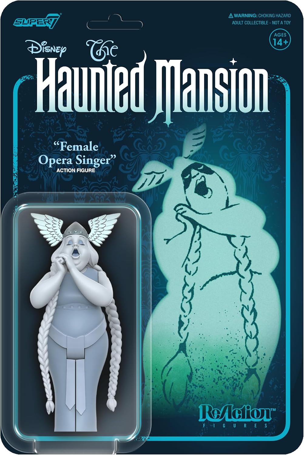 Super7 Haunted Mansion Caretaker close up of facial expression