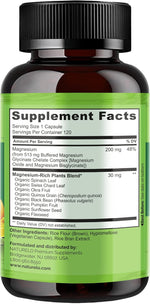 NATURELO turmeric and magnesium supplement box and bottle