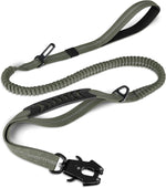 Joytale Tactical Dog Leash Heavy Duty, 4-6FT Shock Absorbing Bungee Lead with 2 Padded Handle, Metal Carabiner Clip, Car Seatbelt, Strong No Pull Leash for Medium Large X-Large Dogs, Black - Image 10