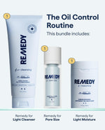 Remedy Science Gel-to-Foam Cleanser bottle showing the salicylic acid and ceramide ingredient details for oily skin.