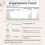 Micro Ingredients organic barley grass juice powder nutritional facts label