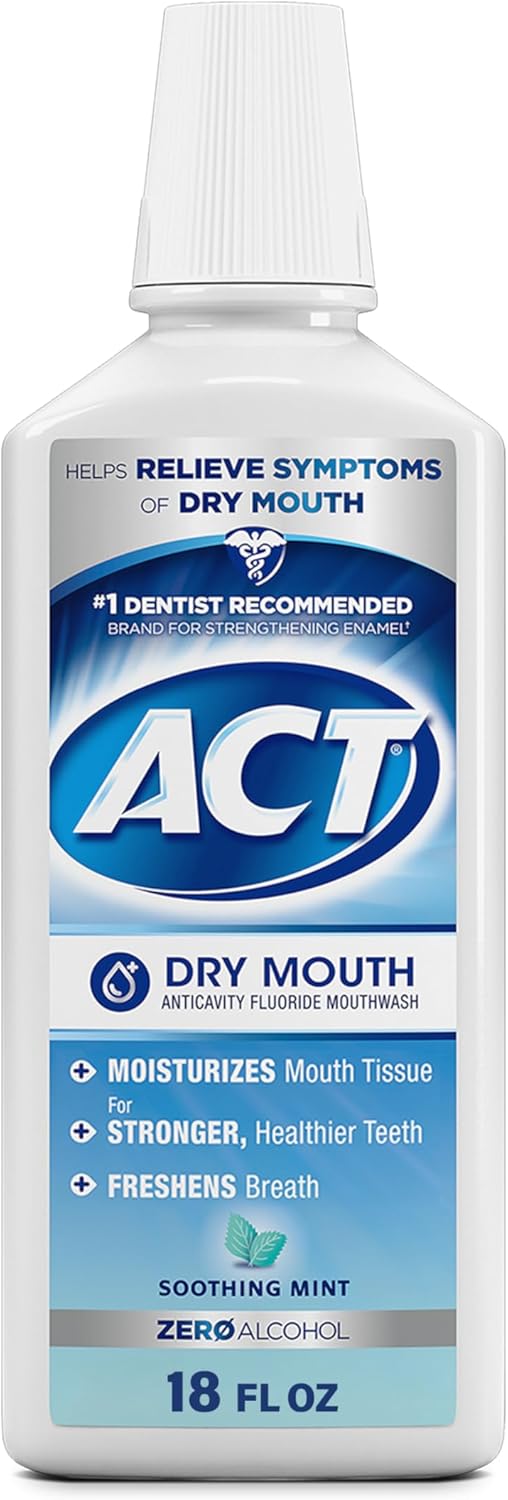 ACT Total Care Dry Soothing Mouthwash front view bottle