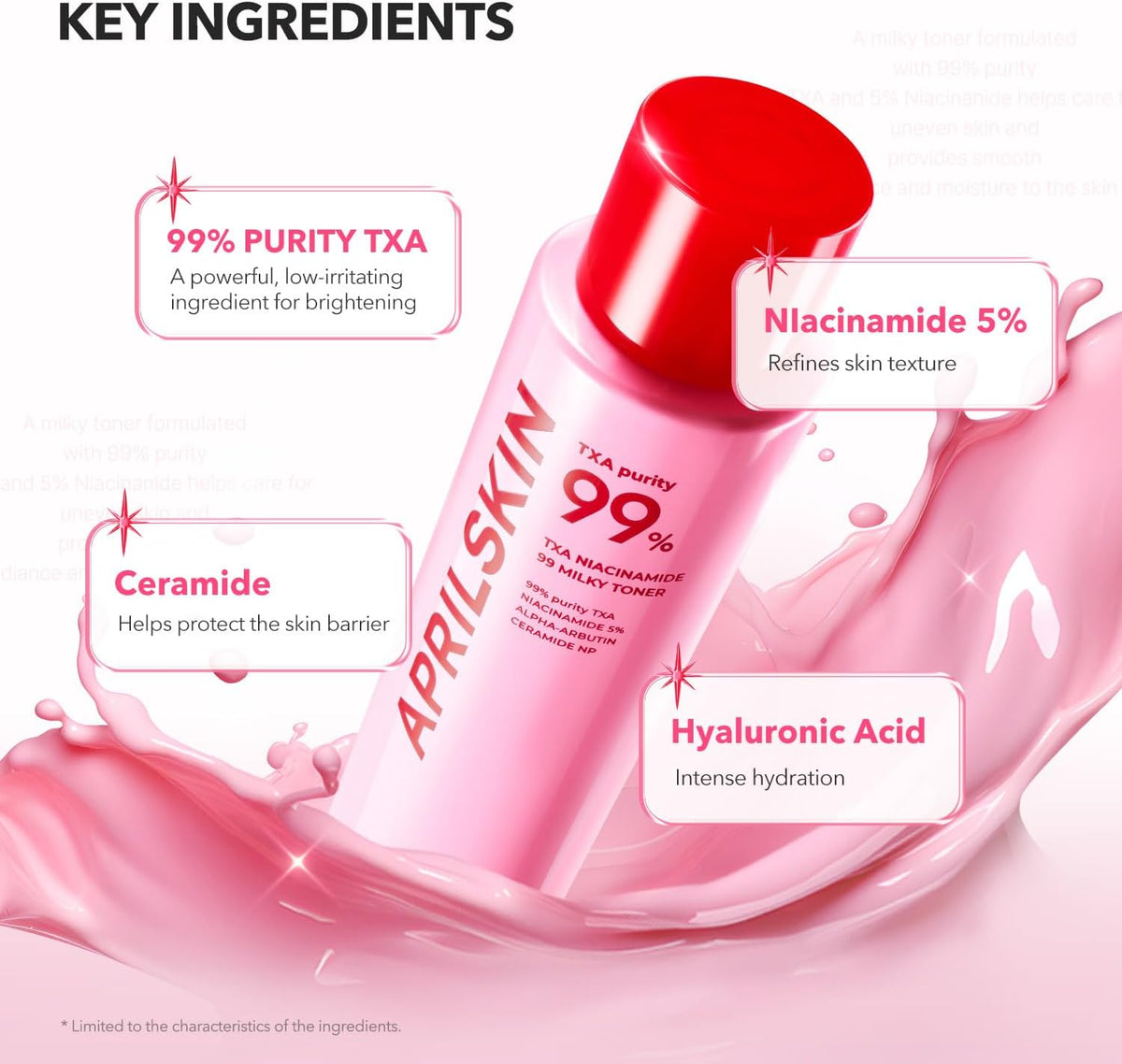 Authentic USA imported Aprilskin daily toning care duo product collection
