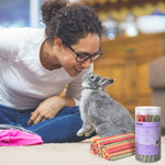 Nutrient rich small pet dental sticks featuring purple potato and pumpkin blends