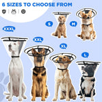 Bonthee lightweight bite resistant plastic dog Elizabethan collar packaging instructions.