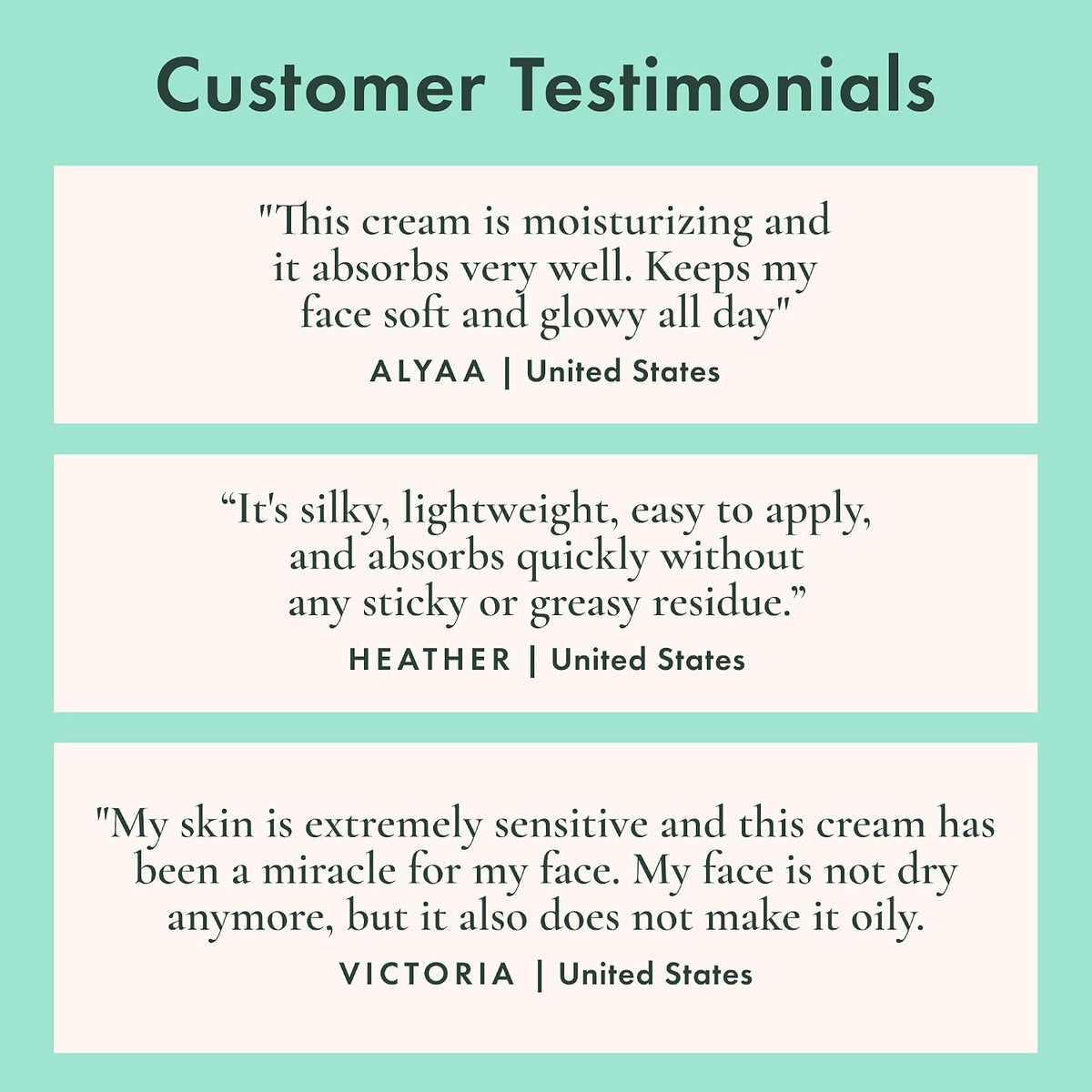 Rael vegan and cruelty-free barrier repair moisturizer ingredient callouts